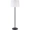 Signature Home Collection Tall Floor Lamp with Tapered Drum Shade - 61.75" - Matte Black